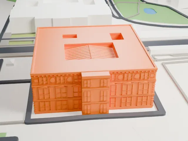 Martin-Gropius-Bau model, South view