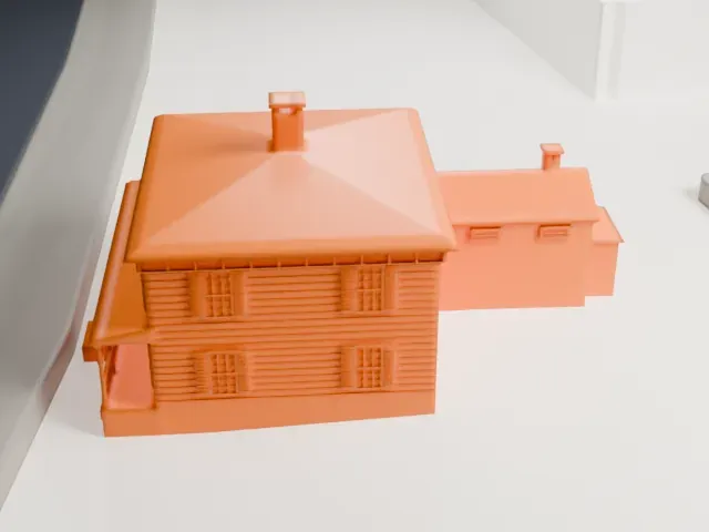 Marvin Tavern model, North view