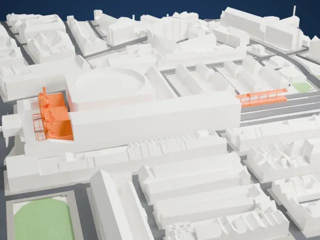 Marylebone station model, East view
