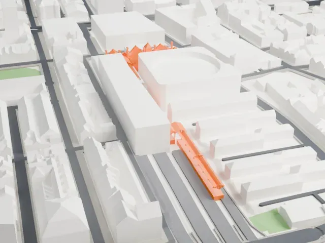 Marylebone station model, North view