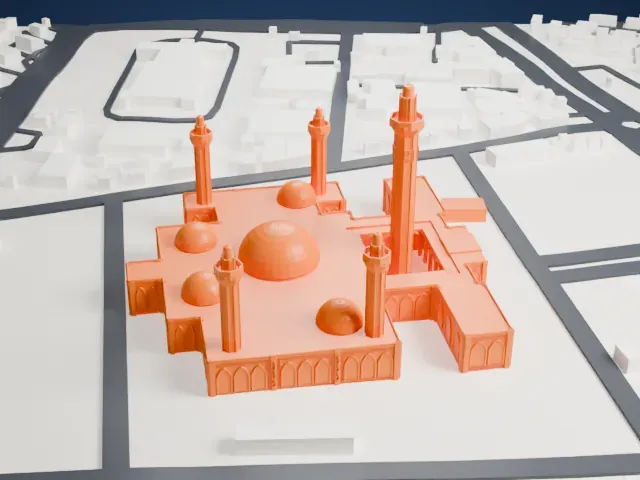 Massalikoul Djinane Mosque model, North view