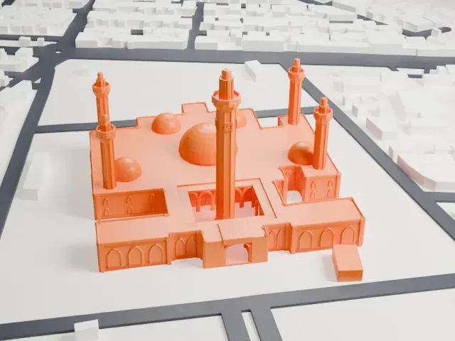 Massalikoul Djinane Mosque model, West view