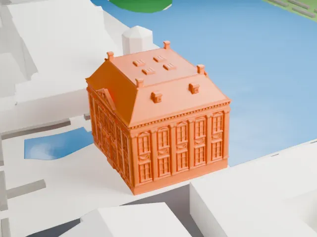 Mauritshuis model, East view
