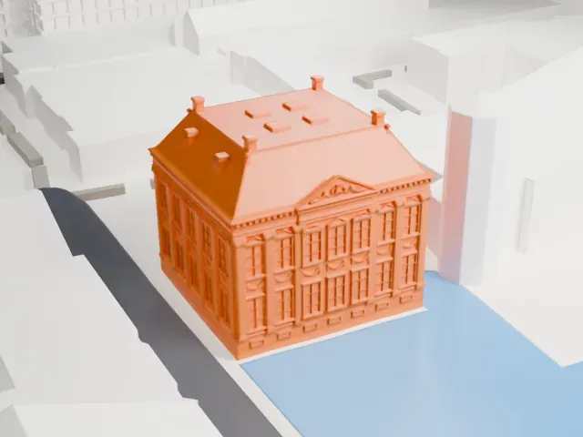 Mauritshuis model, North view