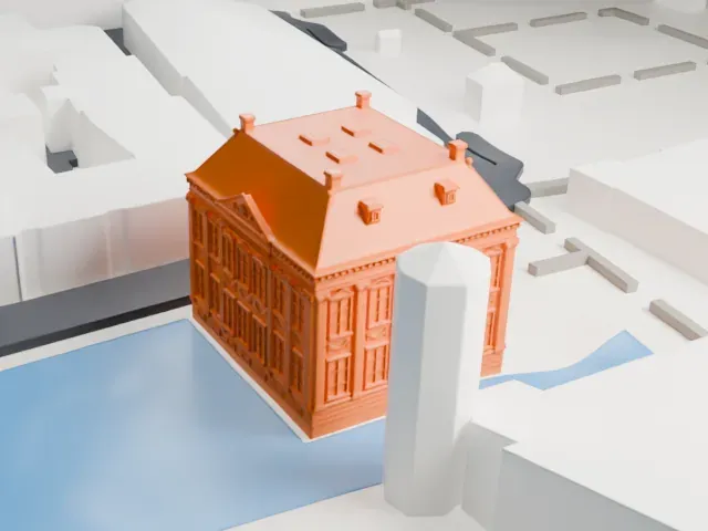 Mauritshuis model, West view