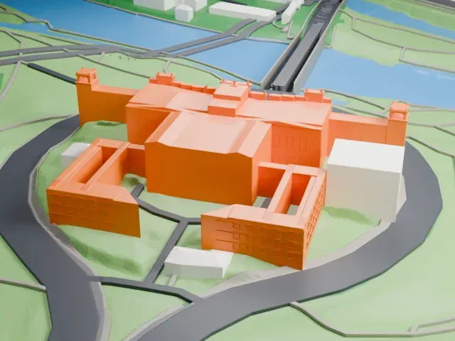 Maximilianeum model, East view