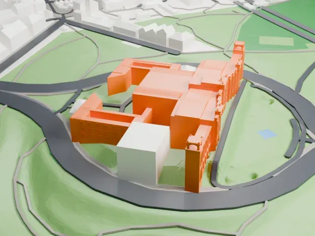 Maximilianeum model, North view