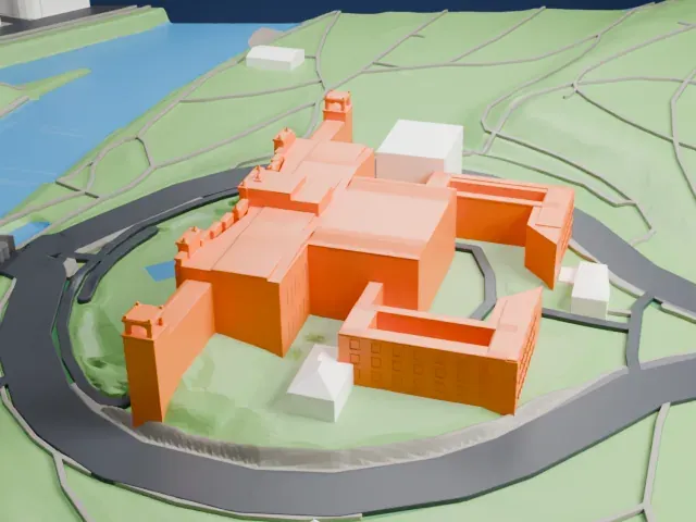 Maximilianeum model, South view