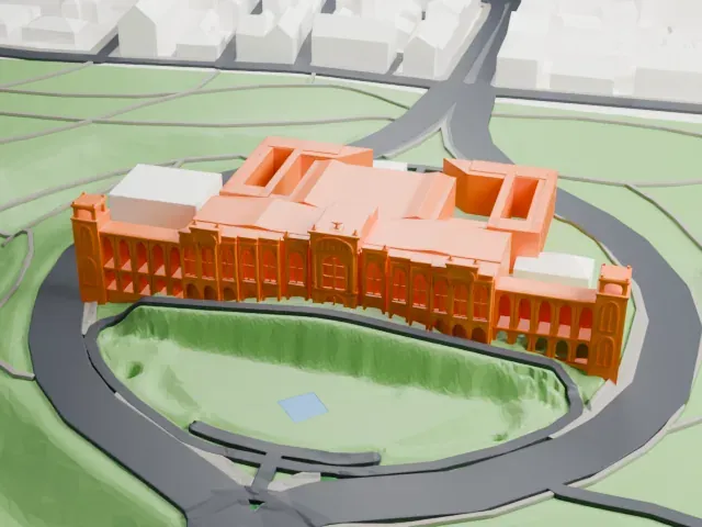 Maximilianeum model, West view
