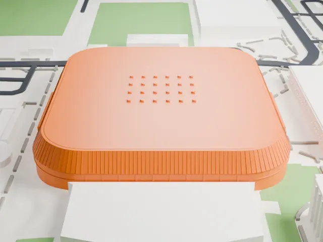 McKale Center model, North view
