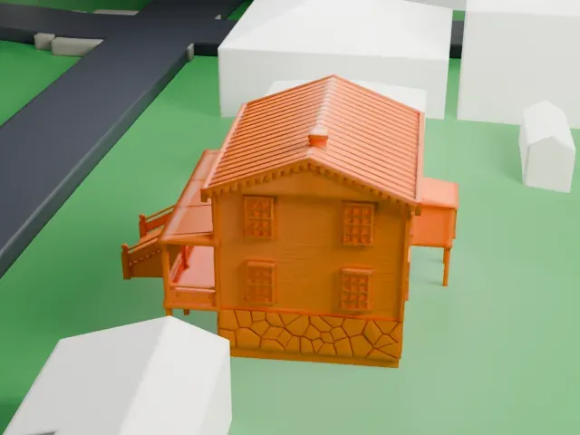 McVickar House model, East view