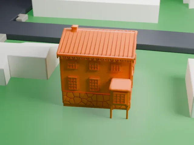 McVickar House model, North view