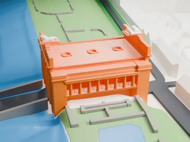 Menin Gate model, North view