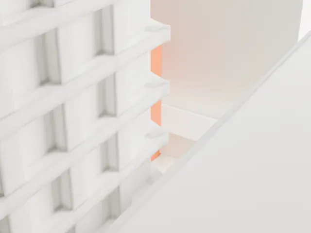 Merchant's House Museum model, East view