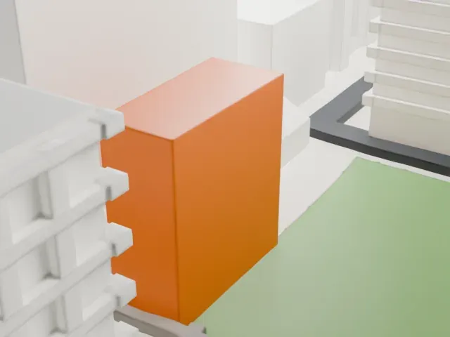 Merchant's House Museum model, South view