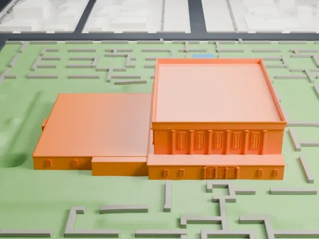 Mesa Arizona Temple model, East view