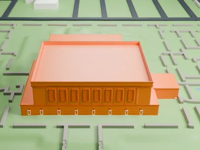 Mesa Arizona Temple model, North view