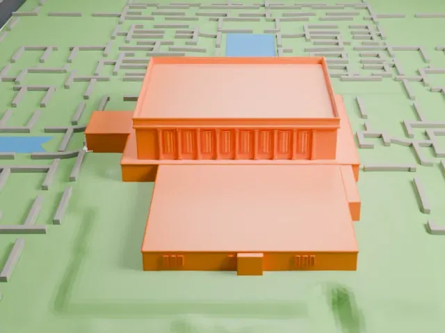 Mesa Arizona Temple model, South view