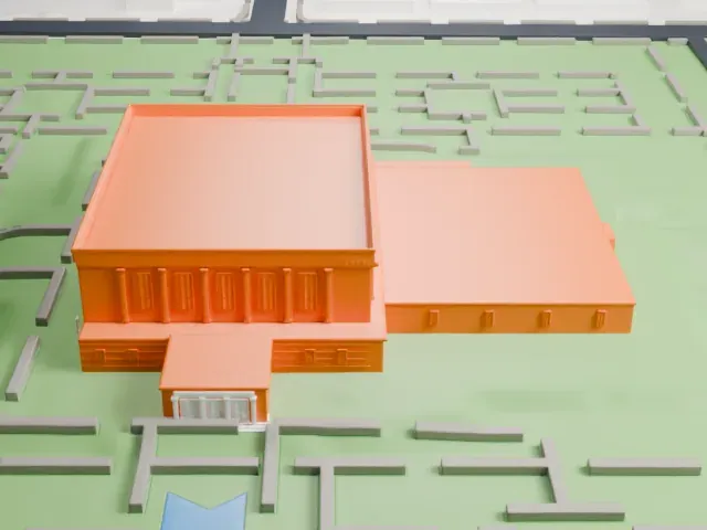 Mesa Arizona Temple model, West view