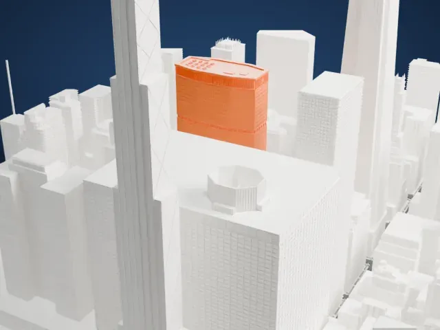 MetLife Building model, North view