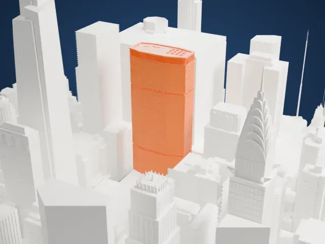 MetLife Building model, South view