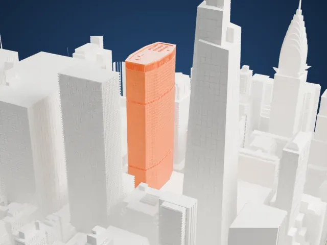 MetLife Building model, West view