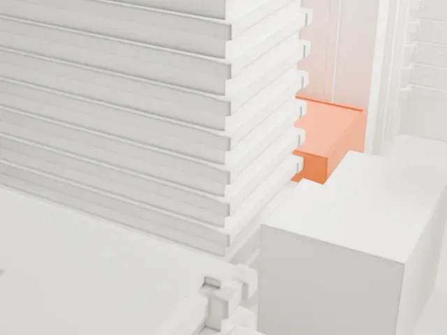 Metro Theater model, South view