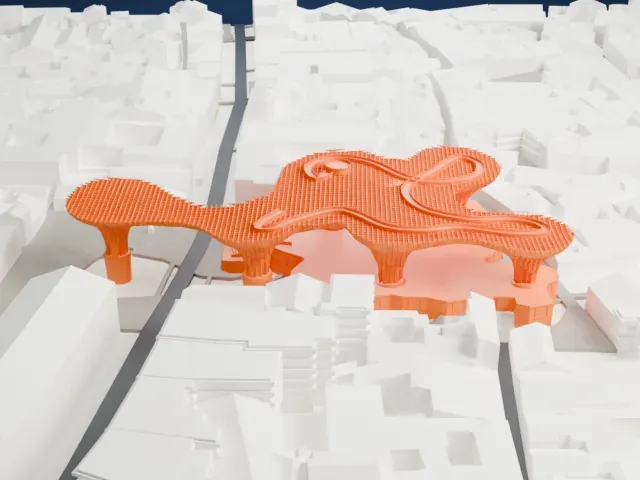Metropol Parasol model, East view