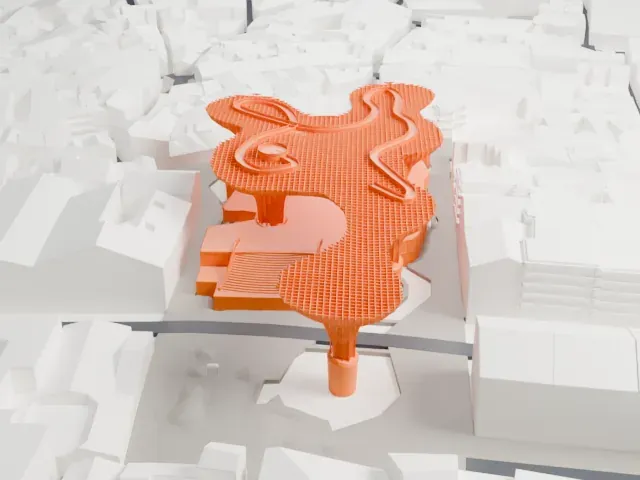 Metropol Parasol model, South view