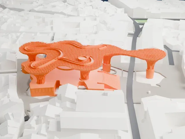 Metropol Parasol model, West view