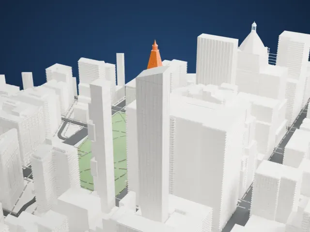 Metropolitan Life Insurance Company Tower model, South view