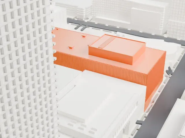 Metropolitan Opera House, Lincoln Center model, North view
