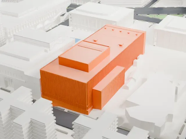 Metropolitan Opera House, Lincoln Center model, West view