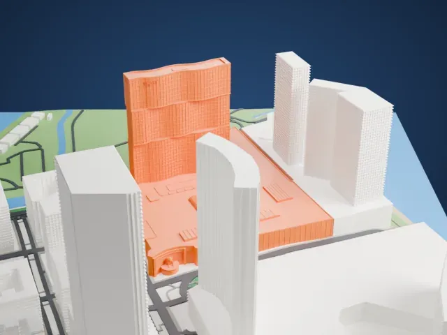 MGM Macau model, North view