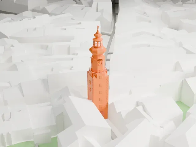 Michael's Gate model, North view
