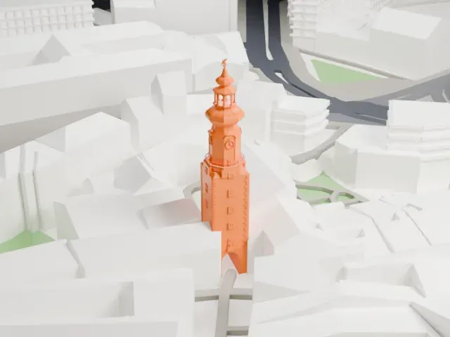 Michael's Gate model, South view