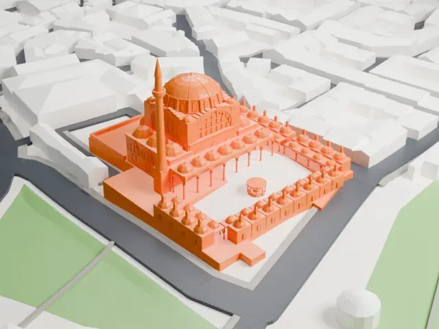 Mihrimah Sultan Mosque, Edirnekapı model, North view