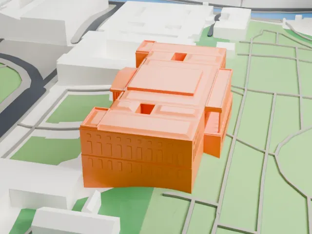 Mikhailovsky Palace model, East view