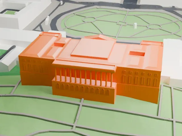 Mikhailovsky Palace model, North view