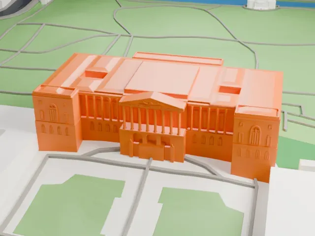 Mikhailovsky Palace model, South view