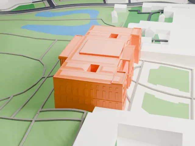 Mikhailovsky Palace model, West view