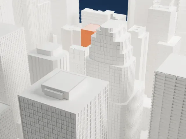 Millennium Times Square New York model, East view