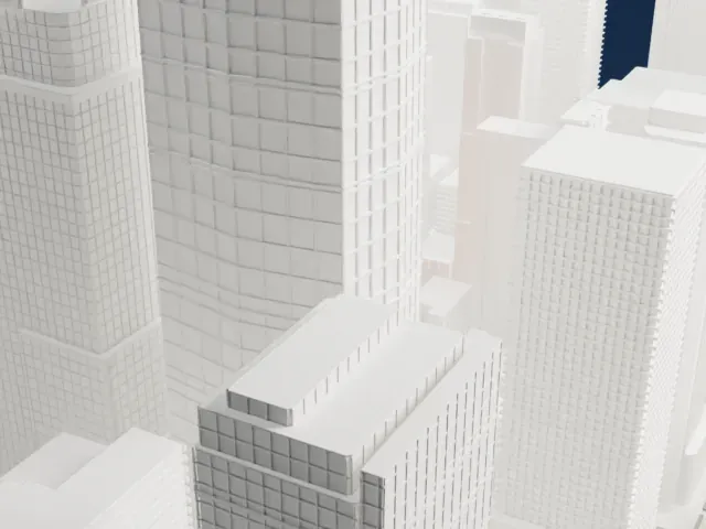 Millennium Times Square New York model, South view