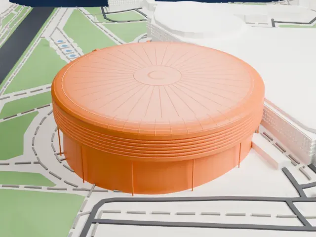 Minsk-Arena model, West view
