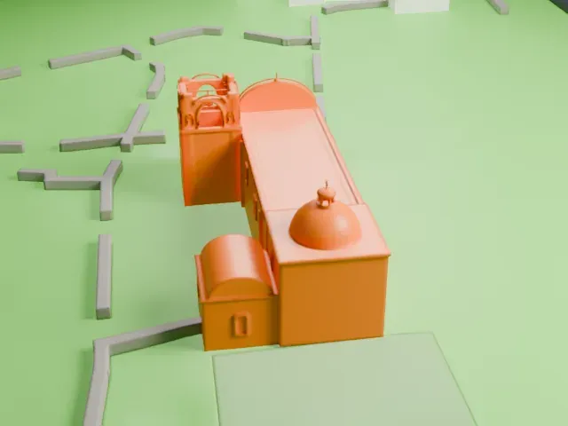 Mission San José de Tumacácori model, North view