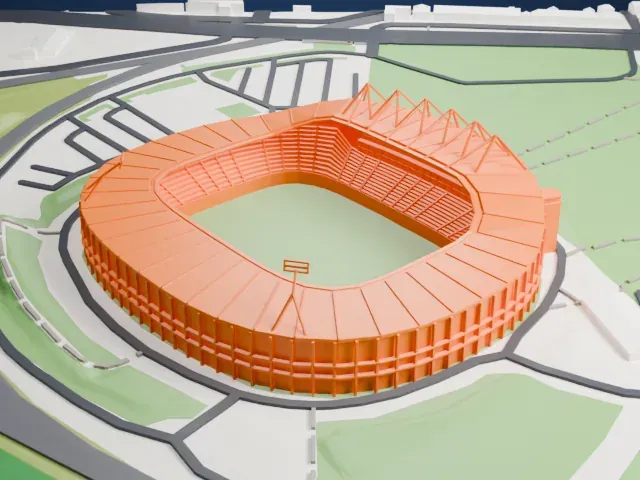 MKM Stadium model, North view
