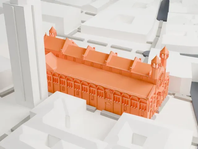 Modena Cathedral model, North view
