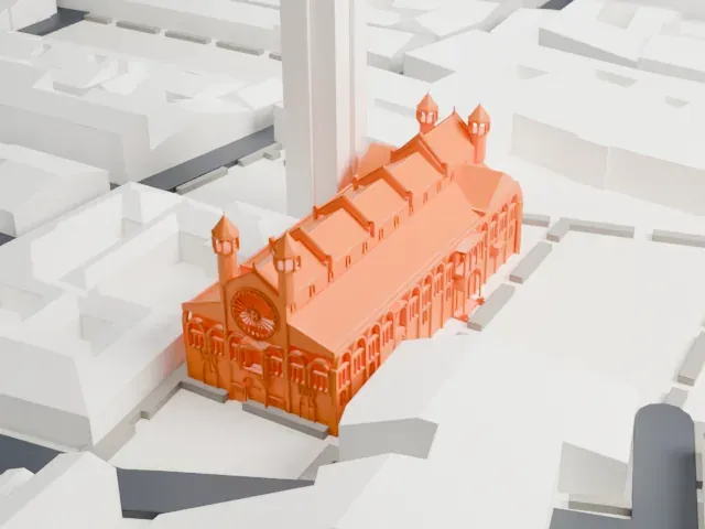 Modena Cathedral model, West view