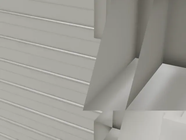 Modulightor Building model, West view