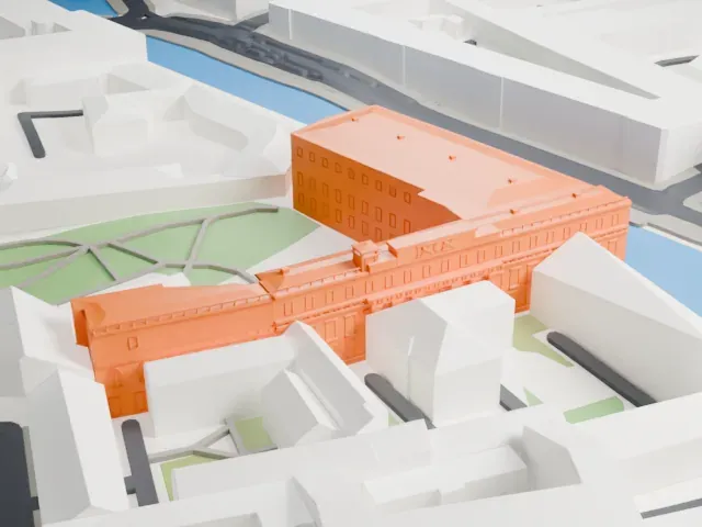 Moika Palace model, East view